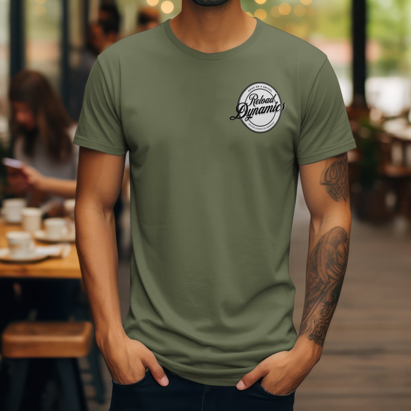 Head On A Swivel, Military Green